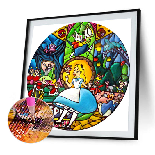 Alice In Wonderland - Full Round Drill Diamond Painting 35*35CM