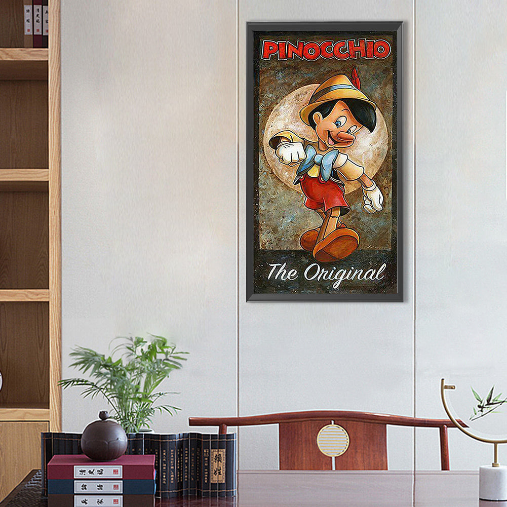 Pinocchio - Full Round Drill Diamond Painting 30*55CM