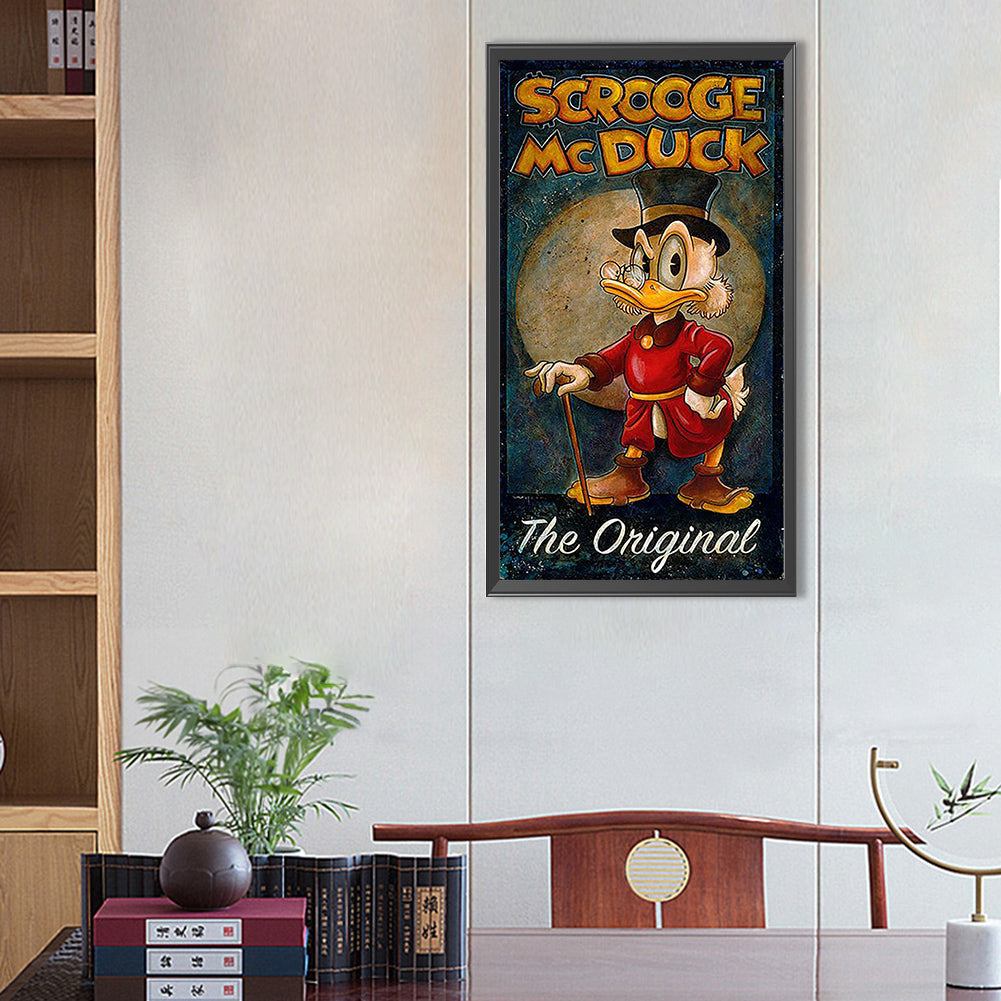 Donald Duck - Full Round Drill Diamond Painting 30*55CM