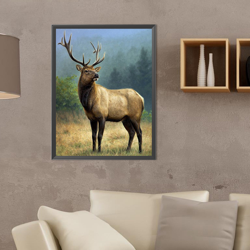 Elk - Full Round Drill Diamond Painting 30*40CM