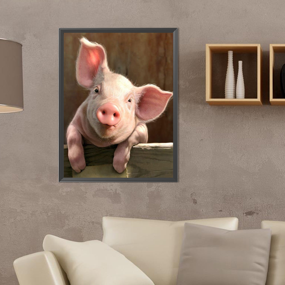 Piggy - Full Round Drill Diamond Painting 30*40CM