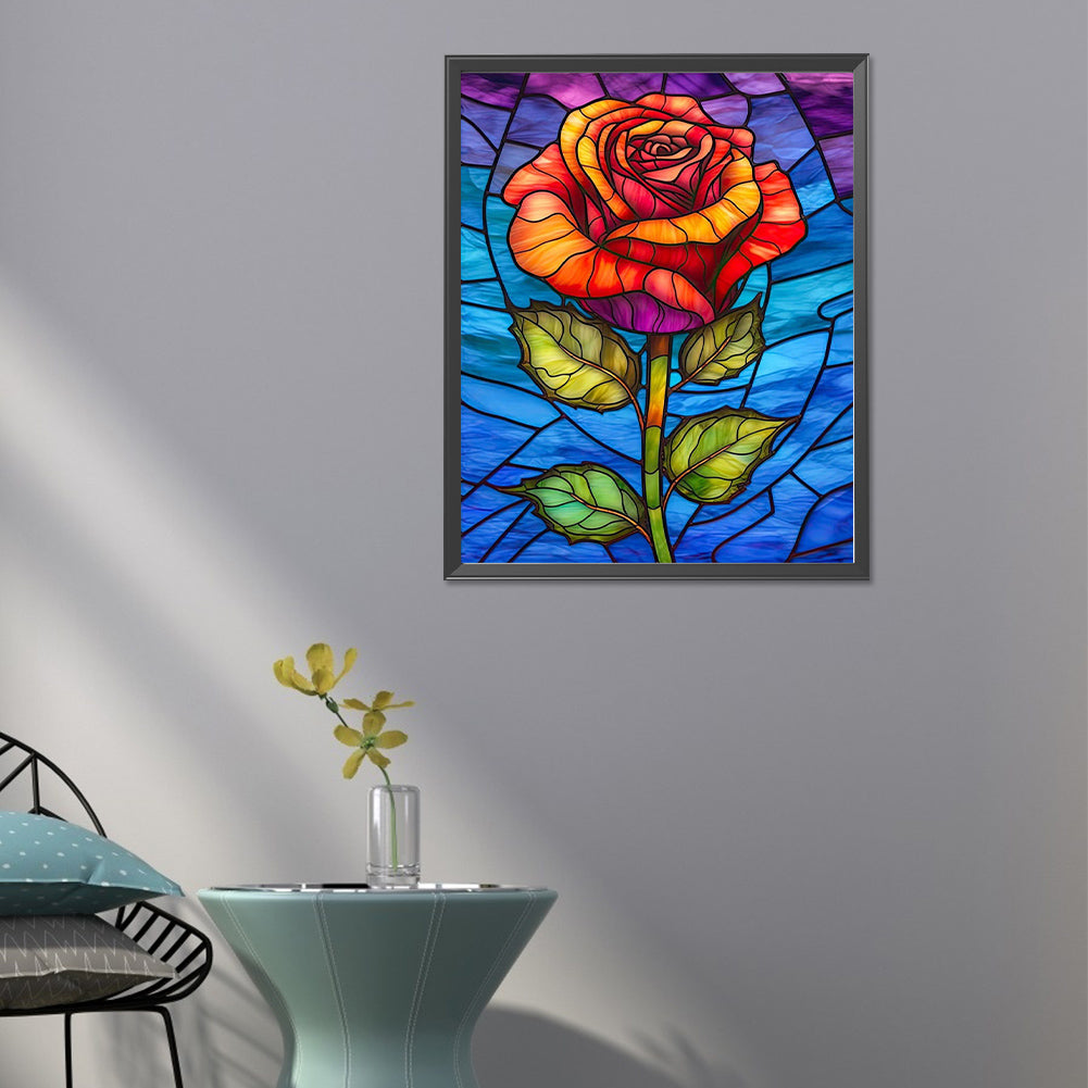 Eternal Red Rose - Full Round Drill Diamond Painting 40*50CM