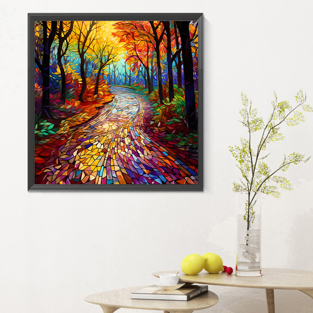 Maple Leaf Forest - Full Round Drill Diamond Painting 30*30CM