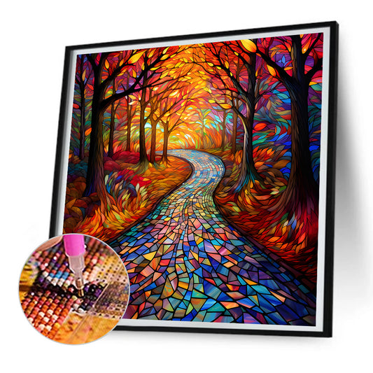 Maple Leaf Forest - Full Round Drill Diamond Painting 30*30CM