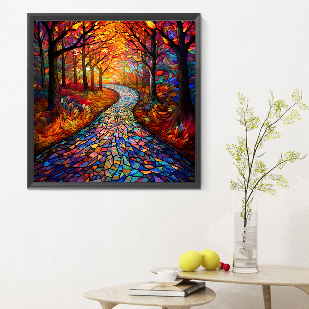 Maple Leaf Forest - Full Round Drill Diamond Painting 30*30CM