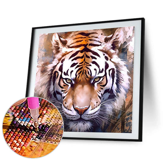 Tiger - Full Round Drill Diamond Painting 30*30CM