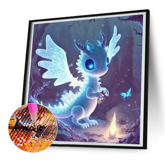 Fluorescent Ghost Dragon - Full Round Drill Diamond Painting 30*30CM