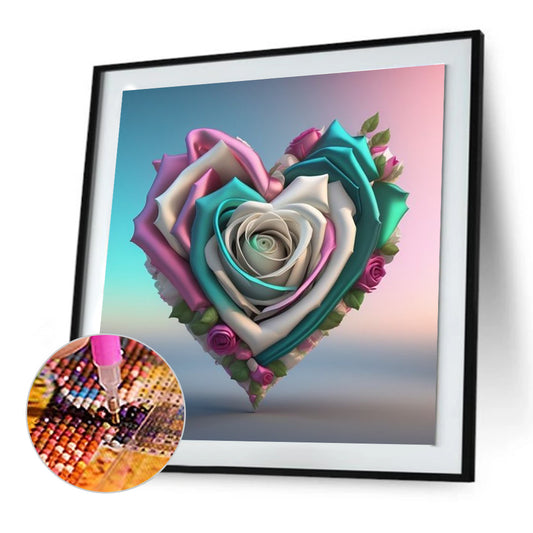 Love Rose - Full Round Drill Diamond Painting 30*30CM
