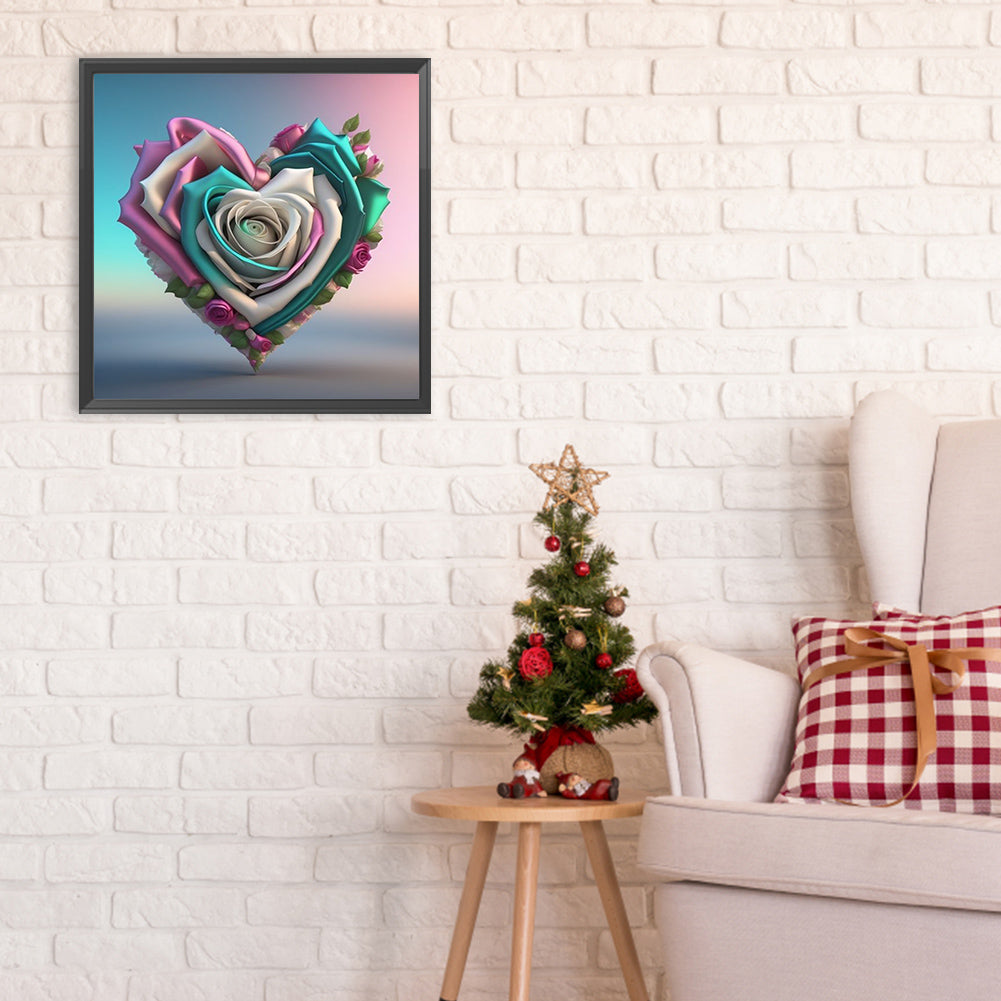 Love Rose - Full Round Drill Diamond Painting 30*30CM