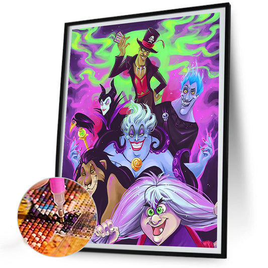 Disney Villains - Full Round Drill Diamond Painting 30*40CM