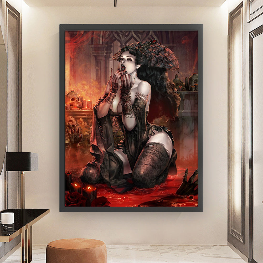 Devil Woman - 11CT Stamped Cross Stitch 50*67CM