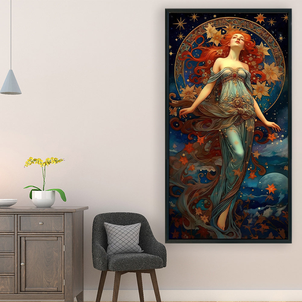 Goddess - 11CT Stamped Cross Stitch 50*90CM
