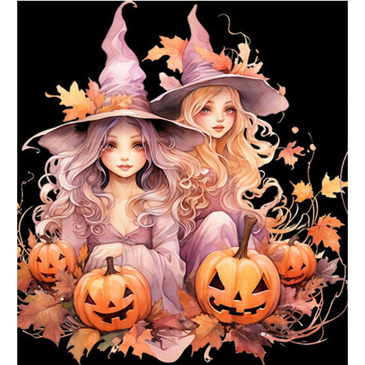 Halloween Witch - 11CT Stamped Cross Stitch 50*55CM