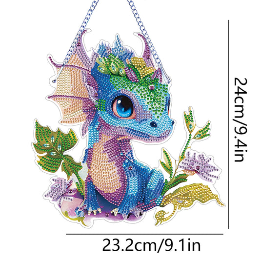 Special Shape Diamond Art Hanging Pendant for Home Wall Decor (Pterosaur)