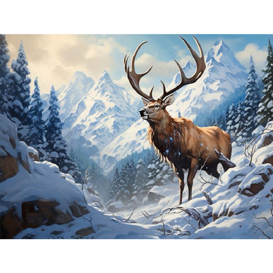 Elk - Full Square Drill Diamond Painting 40*30CM