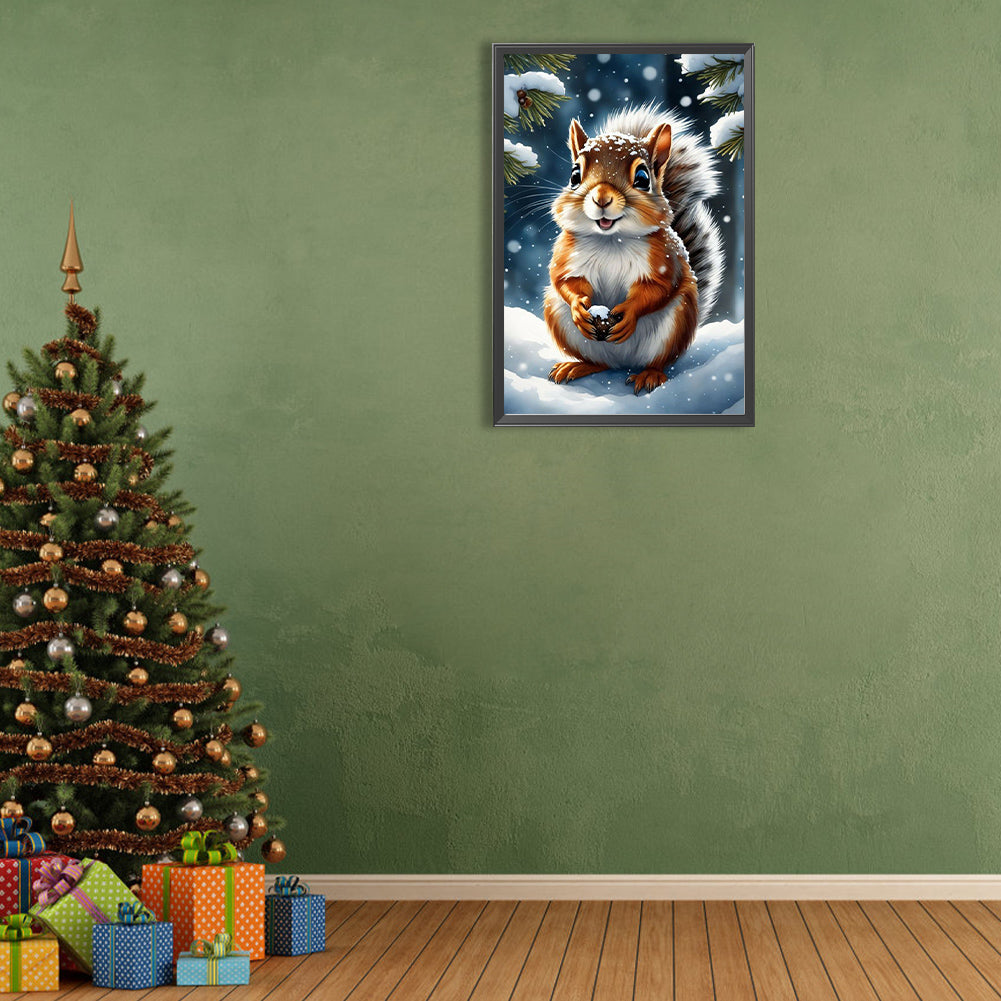 Squirrel - Full Round Drill Diamond Painting 40*60CM