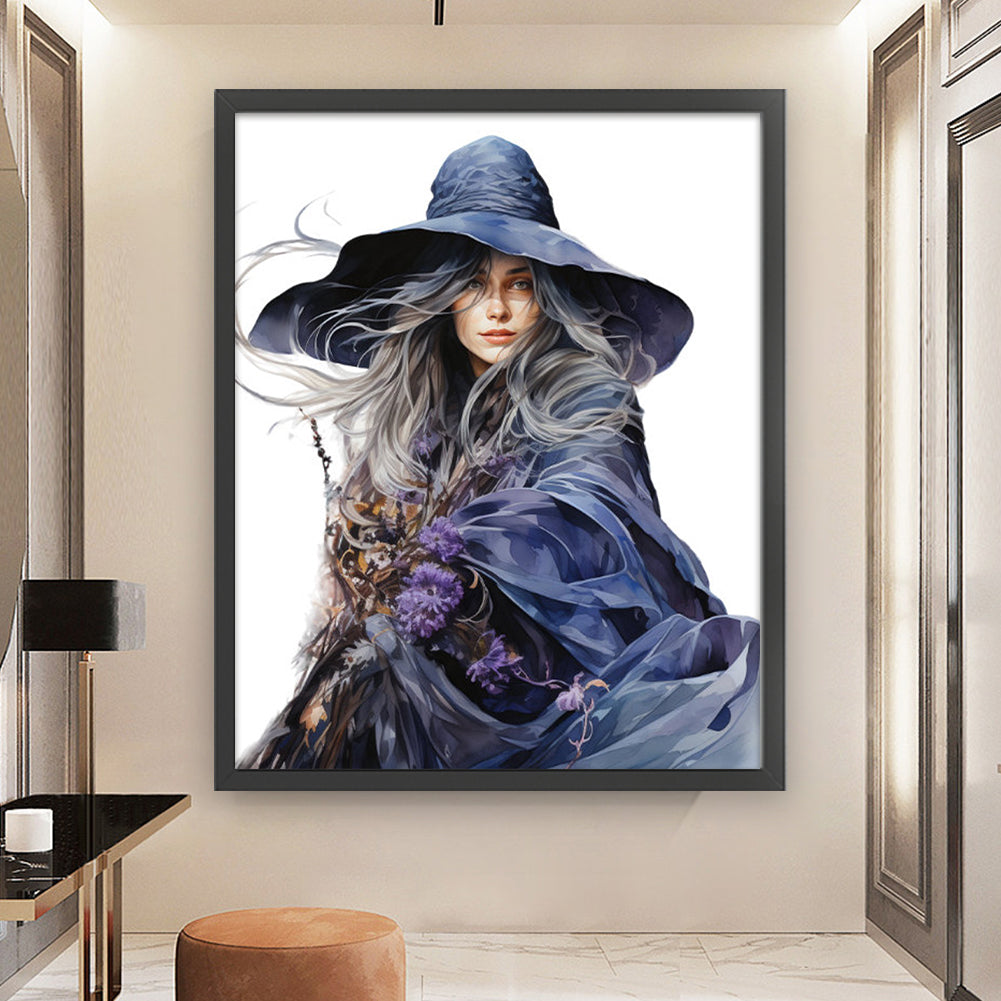 Witch - 11CT Stamped Cross Stitch 50*60CM