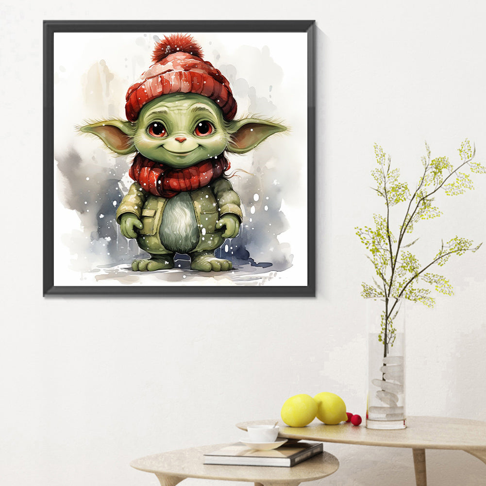 Little Yoda - Full Round Drill Diamond Painting 30*30CM