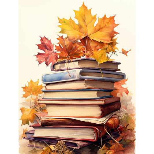 Maple Leaf Books - Full Square Drill Diamond Painting 30*40CM