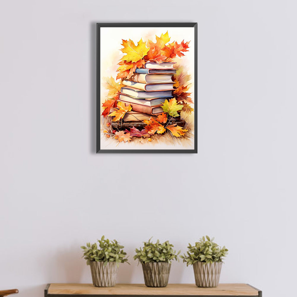 Maple Leaf Books - Full Square Drill Diamond Painting 30*40CM