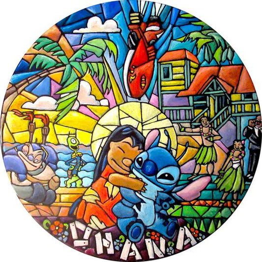 Lilo & Stitch - Full Square Drill Diamond Painting 35*35CM
