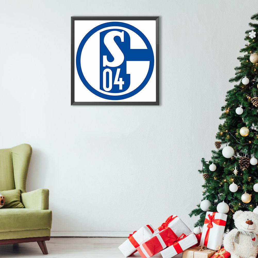 Schalke 04 Team Logo - Full Round Drill Diamond Painting 40*40CM