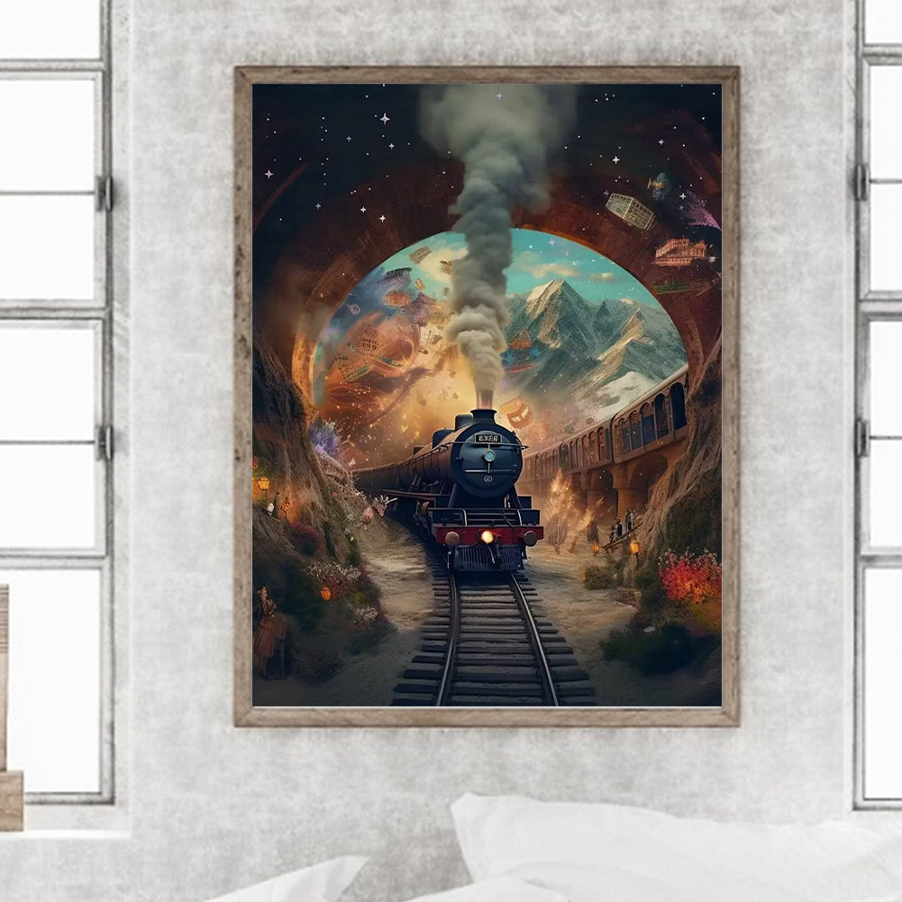 Train - Full Round Drill Diamond Painting 30*40CM