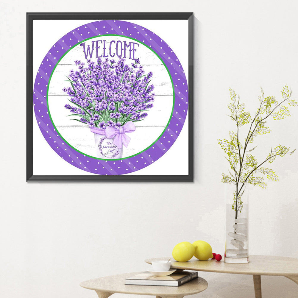 Round Brand Lavender - Full Round Drill Diamond Painting 30*30CM
