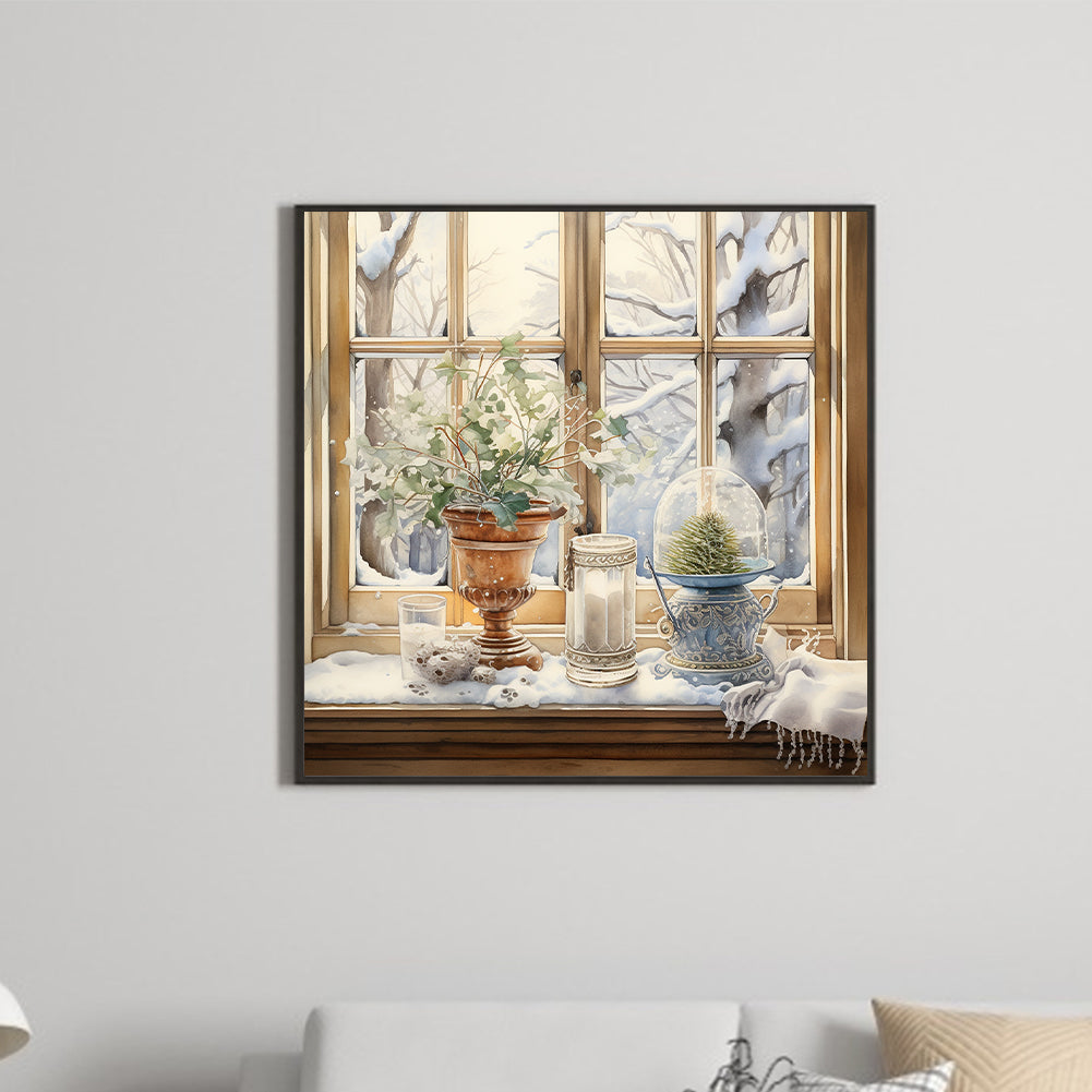 Winter Room - Full Round Drill Diamond Painting 30*30CM