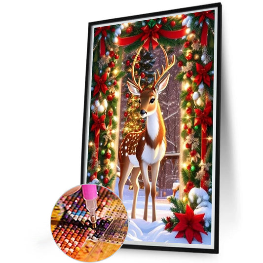 Christmas Holiday Atmosphere - Full Round Drill Diamond Painting 40*60CM