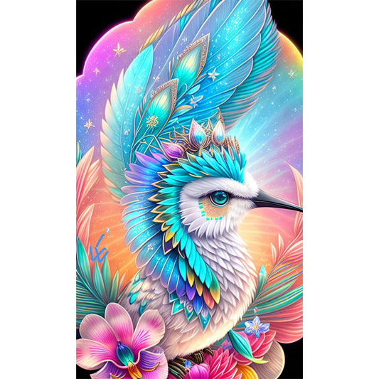 Colorful Hummingbird - 11CT Stamped Cross Stitch 35*60CM