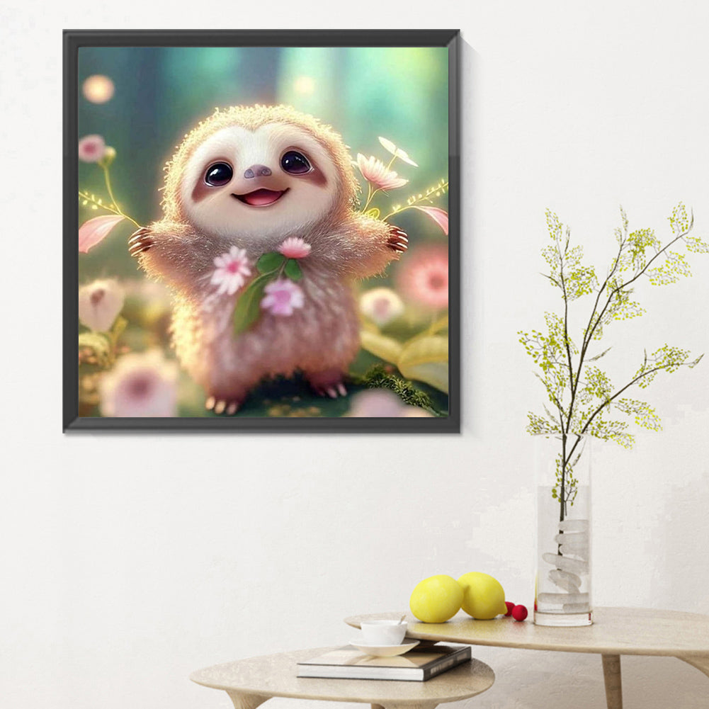 Cute Sloth - Full Round Drill Diamond Painting 30*30CM