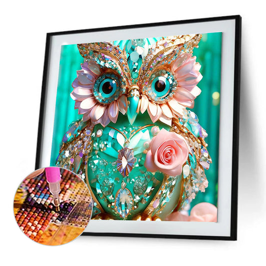 Diamond Owl - Full Round Drill Diamond Painting 30*30CM