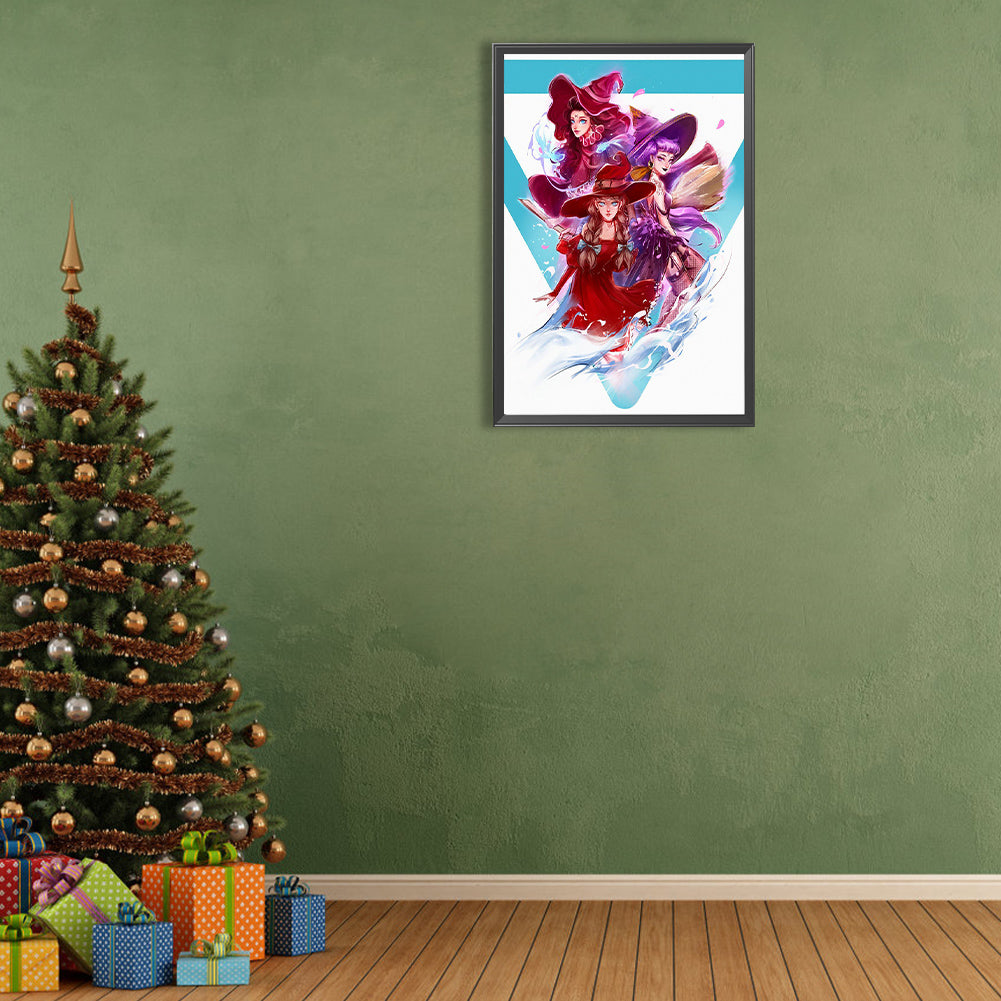 Zodiac Witch - Full Round Drill Diamond Painting 40*60CM