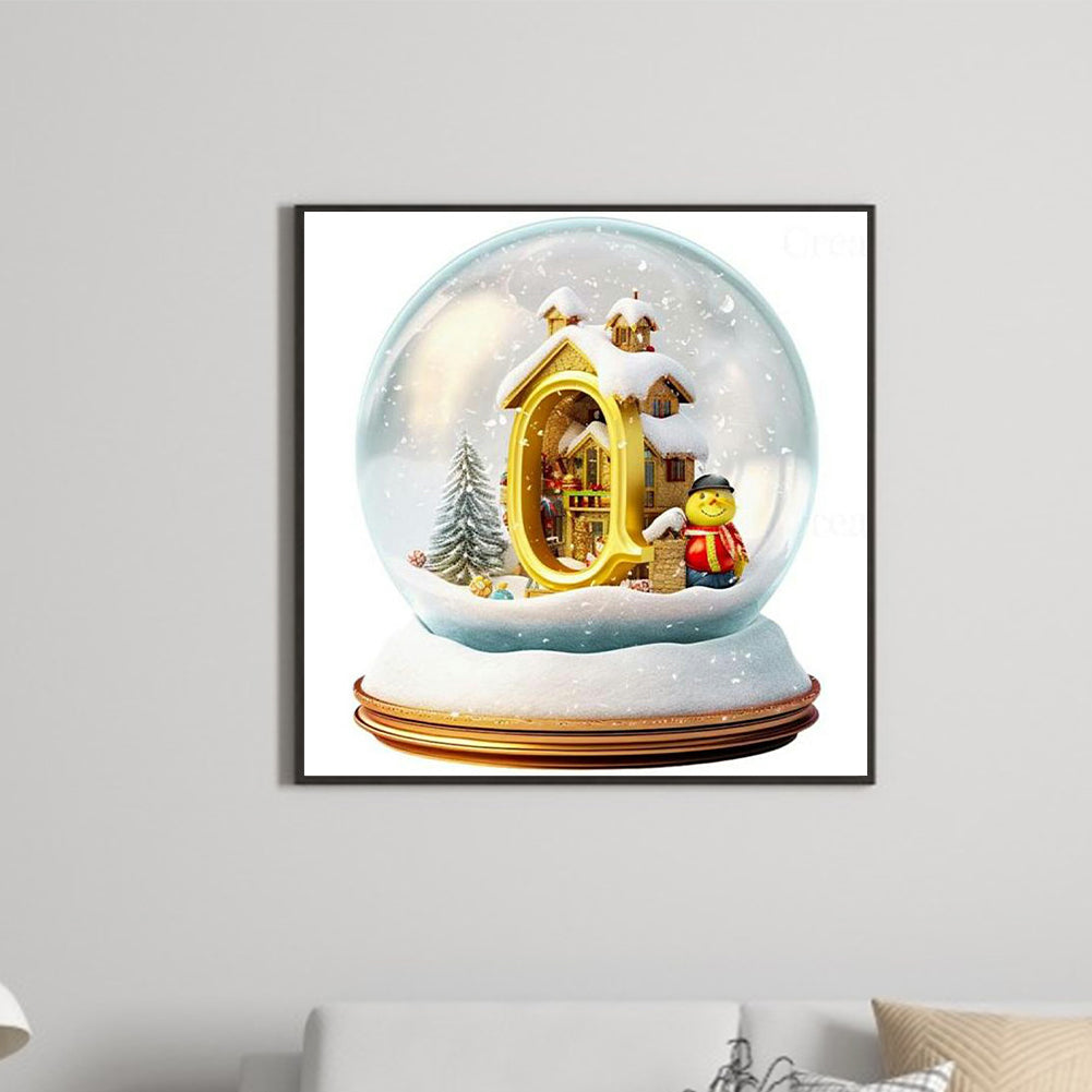 Christmas Crystal Ball Q - Full Round Drill Diamond Painting 50*50CM