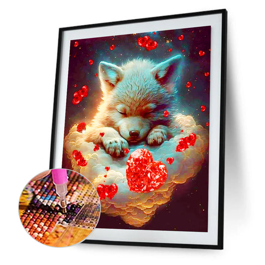 Sleeping Dog - Full Round Drill Diamond Painting 40*50CM