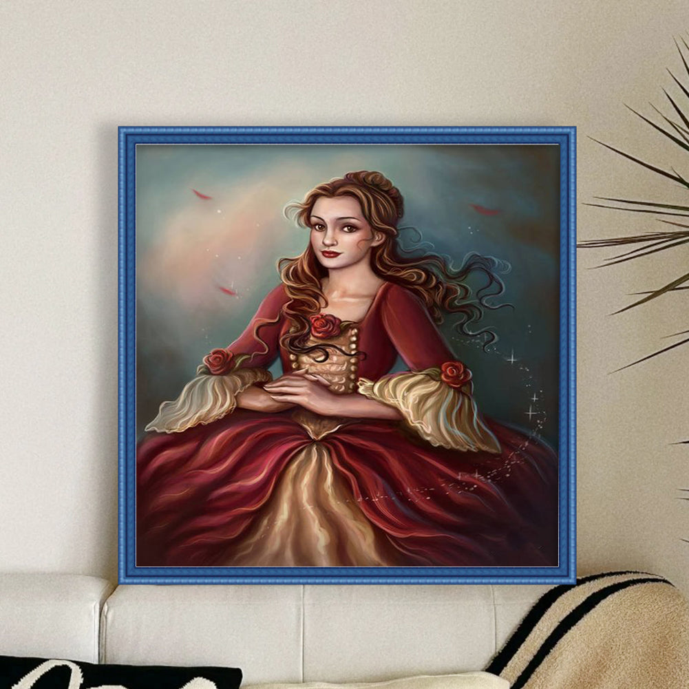 Princess Belle - 11CT Stamped Cross Stitch 40*40CM