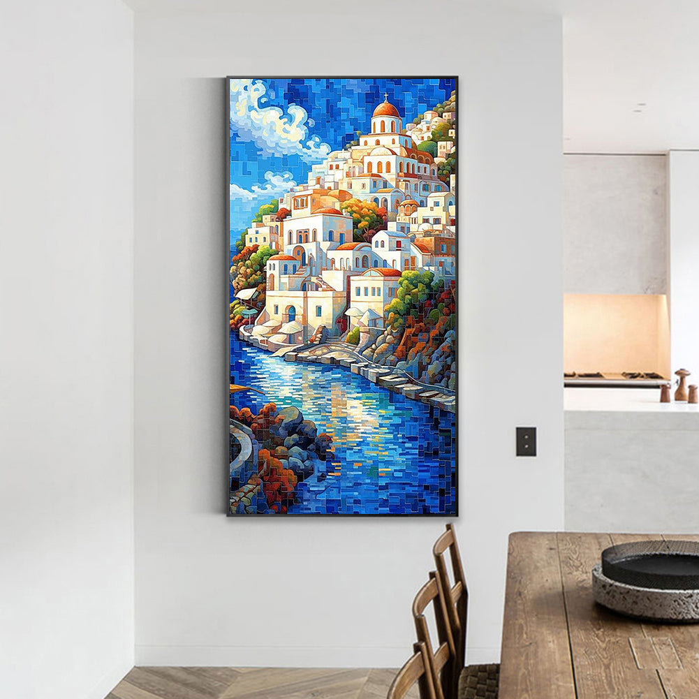 Tower Dusk - Full Round Drill Diamond Painting 40*70CM