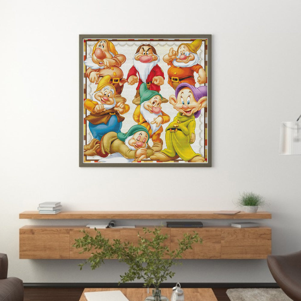 Dwarf - 11CT Stamped Cross Stitch 50*50CM