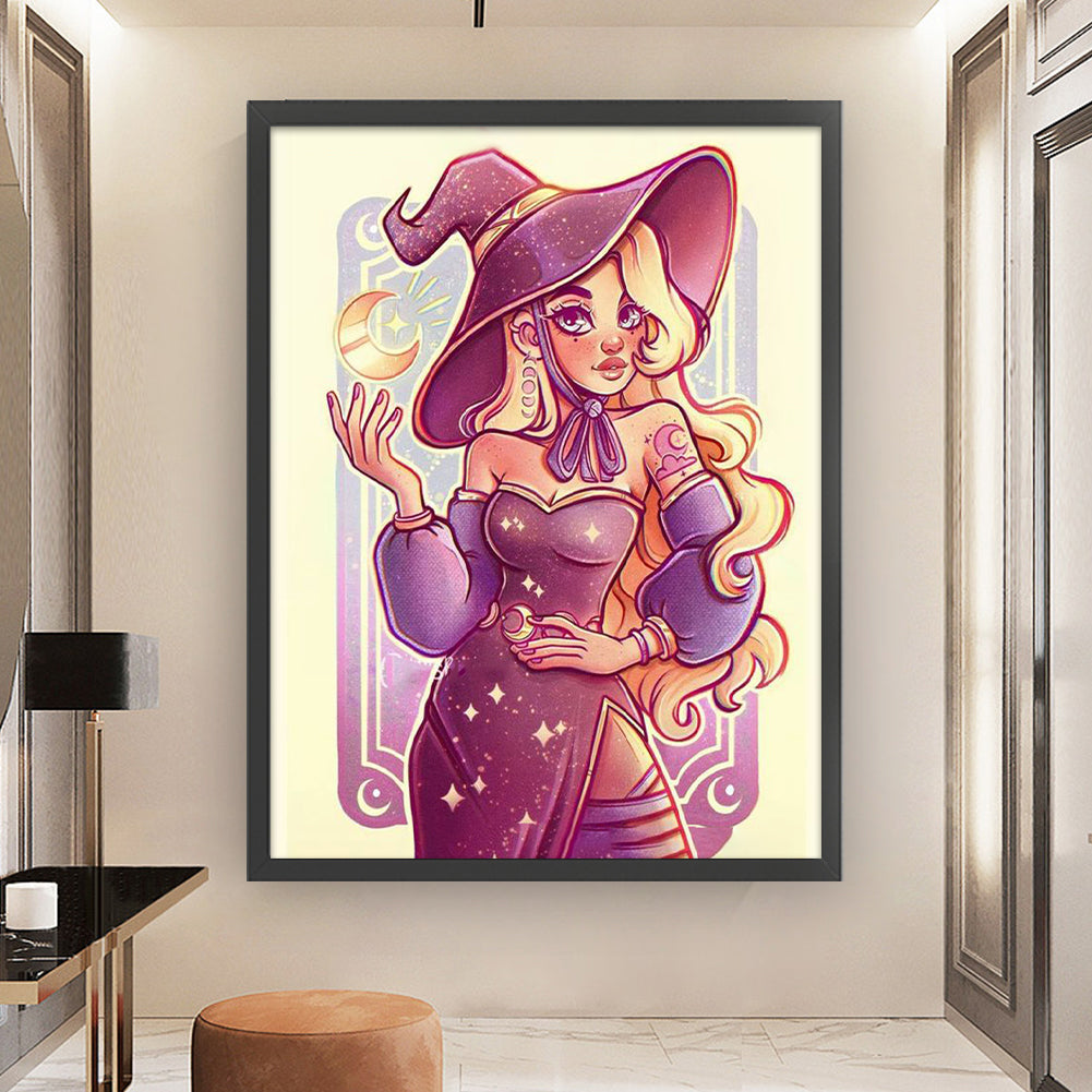 Witch - 11CT Stamped Cross Stitch 50*63CM