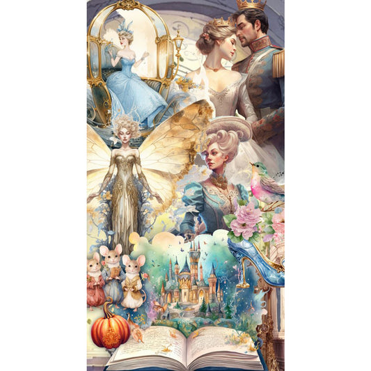 Cinderella Group Portrait Characters - 11CT Stamped Cross Stitch 50*90CM