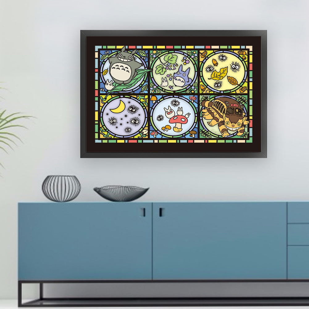 Totoro And Friends - 11CT Stamped Cross Stitch 60*40CM