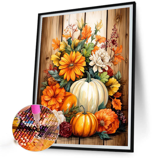Pumpkin - Full Round Drill Diamond Painting 40*50CM