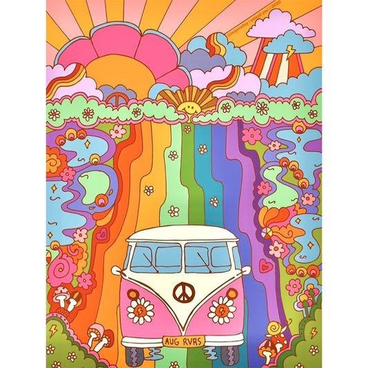 Colorful Truck - 11CT Stamped Cross Stitch 50*65CM