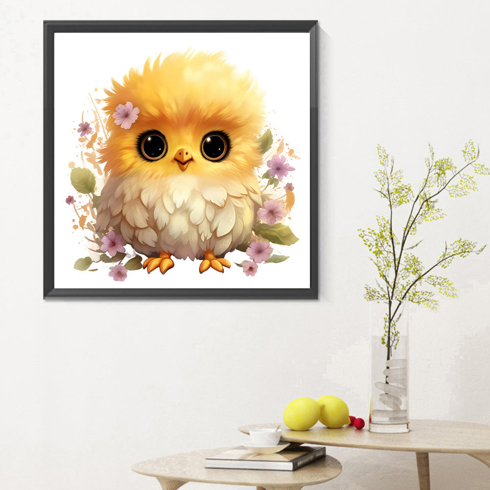 Flower Animal Chick - Full Round Drill Diamond Painting 30*30CM