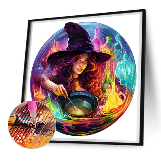 Pharmaceutical Witch - Full Round Drill Diamond Painting 30*30CM