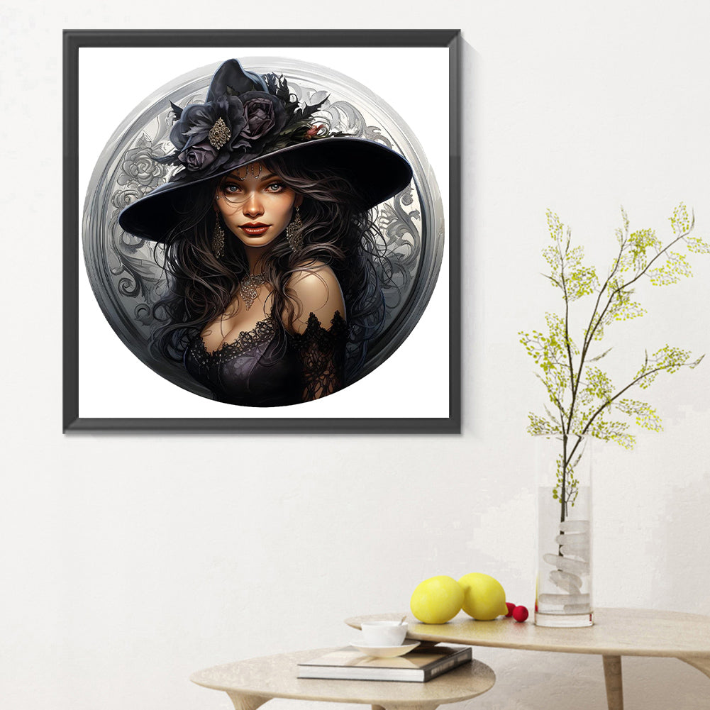 Gorgeous Witch - Full Round Drill Diamond Painting 30*30CM