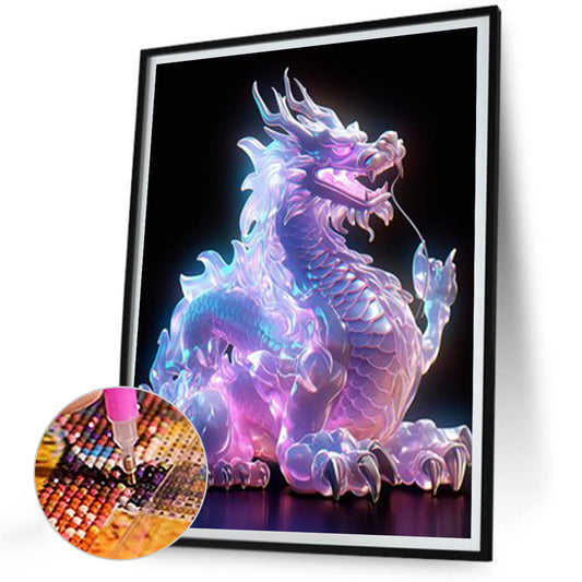 Luminous Dragon - Full Round Drill Diamond Painting 30*40CM