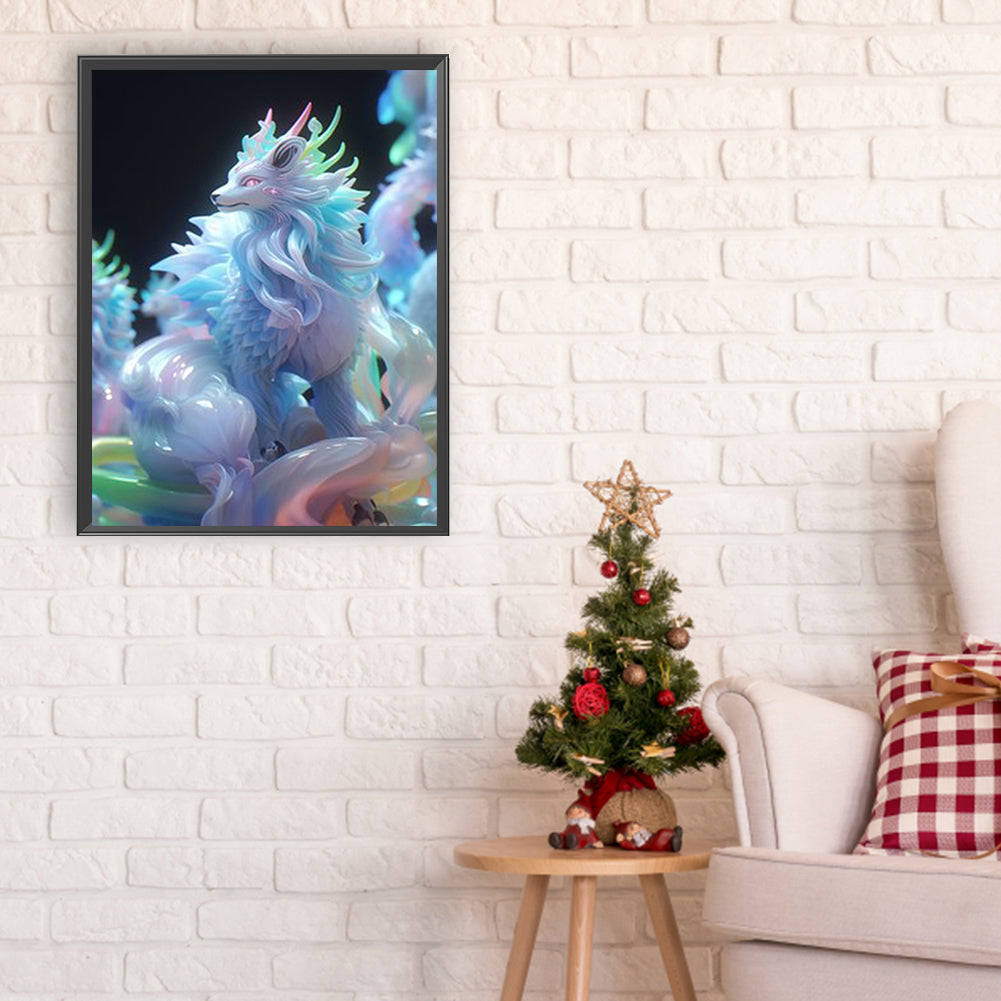 Luminous Dragon - Full Round Drill Diamond Painting 30*40CM