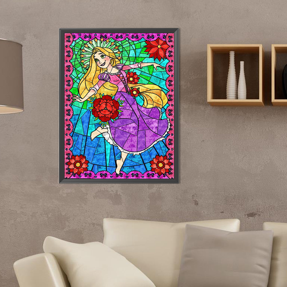 Rapunzel - Full Round Drill Diamond Painting 30*40CM